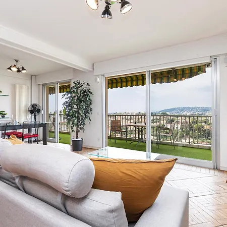 Lejlighed Loft Style 1 Bdr - Panoramic View Swimming Pool & Garage Antibes