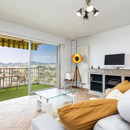 Loft Style 1 Bdr - Panoramic View Swimming Pool & Garage Lejlighed Antibes