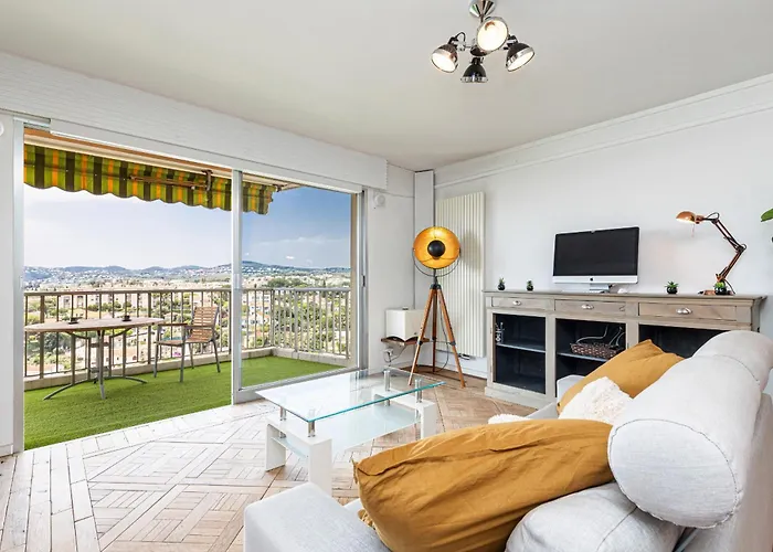 Loft Style 1 Bdr - Panoramic View Swimming Pool & Garage Lejlighed Antibes