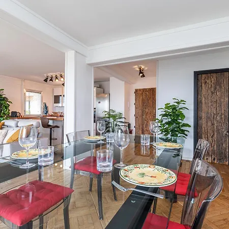 Апартаменты Loft Style 1 Bdr - Panoramic View Swimming Pool & Garage Антиб